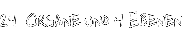 24  Organe und 4 Ebenen